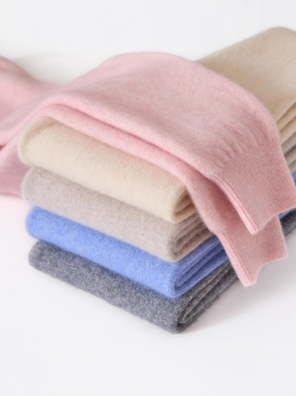 Dječje kašmirske tople hlače, unisex, visok pas, elastični pojas, zimsko razdoblje, postotak kašmira 30–50%