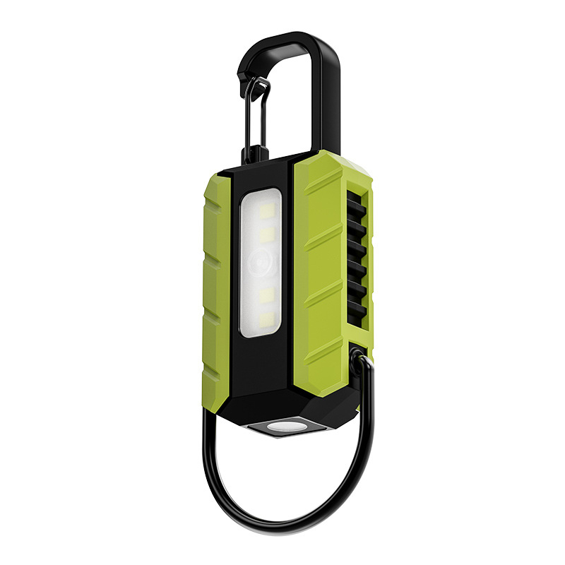 Φακός LED μπρελόκ — επαναφορτιζόμενος, υπερφωτεινός, μαγνητικός, μίνι εξωτερικός φάρος για κατασκήνωση, μπαταρία 400 mAh