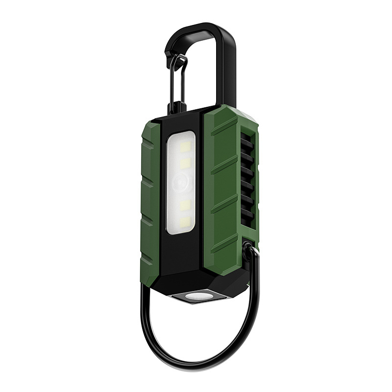 Φακός LED μπρελόκ — επαναφορτιζόμενος, υπερφωτεινός, μαγνητικός, μίνι εξωτερικός φάρος για κατασκήνωση, μπαταρία 400 mAh