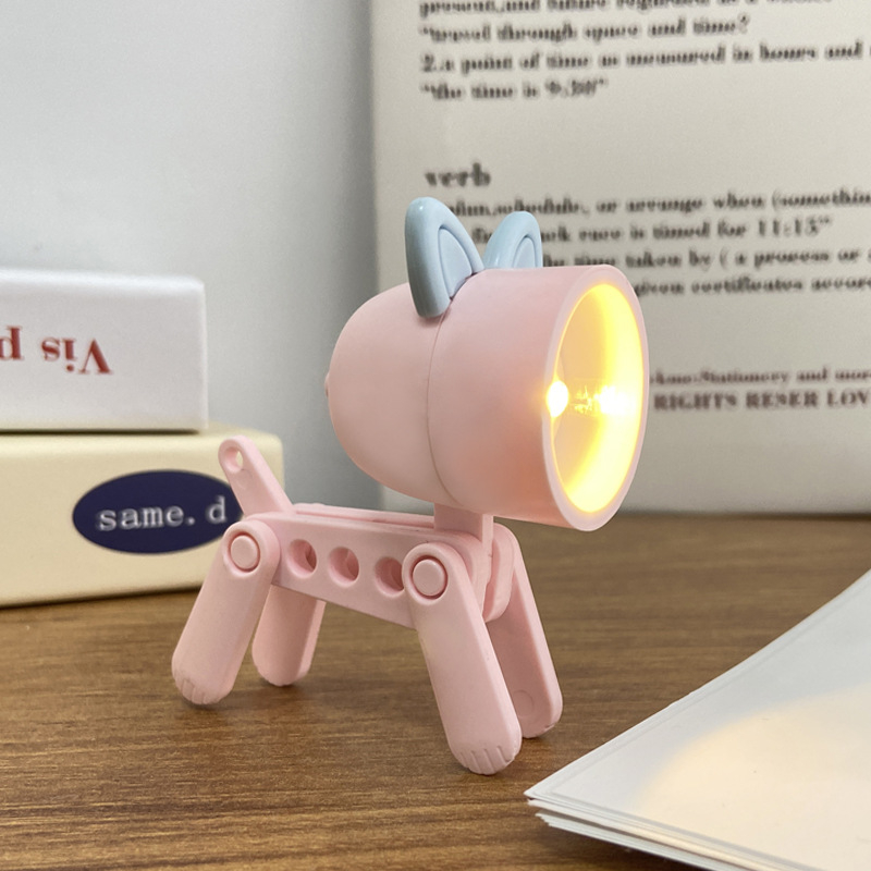 Ambijentalna lampa u obliku životinje sa držačem za telefon, napajanje baterijama 4,5V (3×LR41), ABS sjenilo, gumbni prekidač, noćno svjetlo