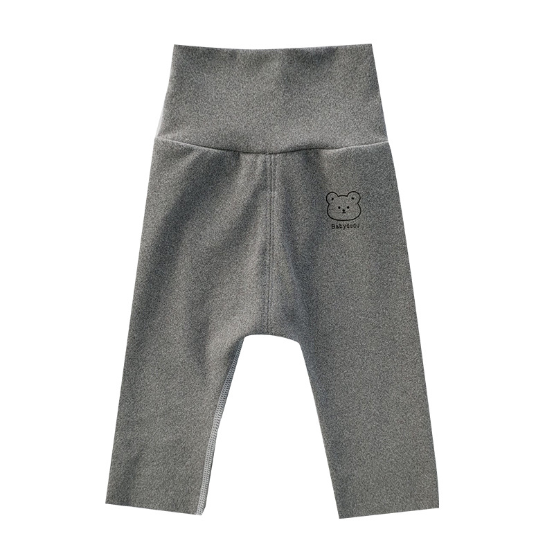 Hlače za bebe za jesen i zimu, visok struk, tople fleecirane, unisex, za novorođenčad