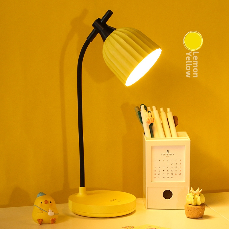 Stolna LED lampa s dodirnim upravljanjem, USB napajanje, LED sa promjenjivom svjetlinom, plastično sjenilo, CRI 80–89
