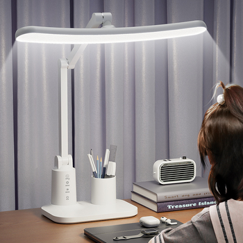 Arc LED stolna lampa za učenje s zaštitom očiju, s ugrađenom baterijom, dodirnim prekidačem i vremenskim programom za noćno čitanje