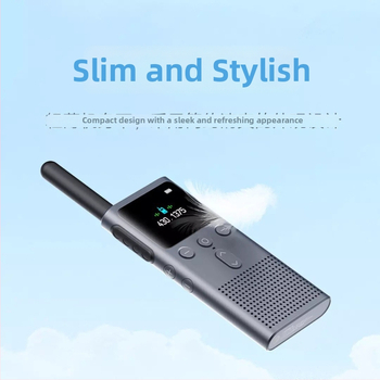 Punjač za Mijia Walkie-Talkie 2S — Litijsku bateriju 1000 mAh; Vodootporan; RF izlazna snaga 4W; Frekvencijski raspon 1,5–3 km; Teoretski domet 50 km