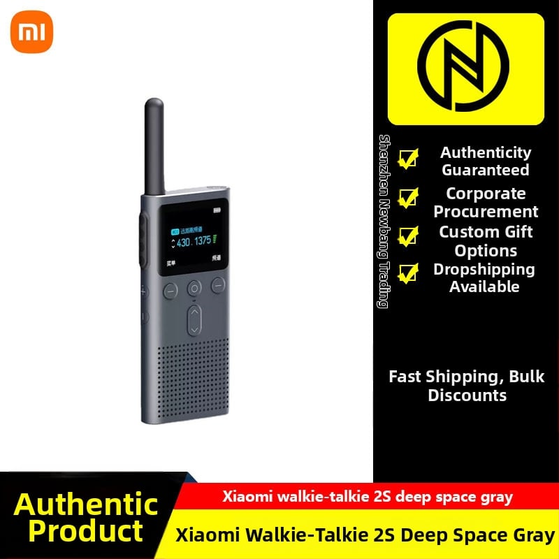 Punjač za Mijia Walkie-Talkie 2S — Litijsku bateriju 1000 mAh; Vodootporan; RF izlazna snaga 4W; Frekvencijski raspon 1,5–3 km; Teoretski domet 50 km