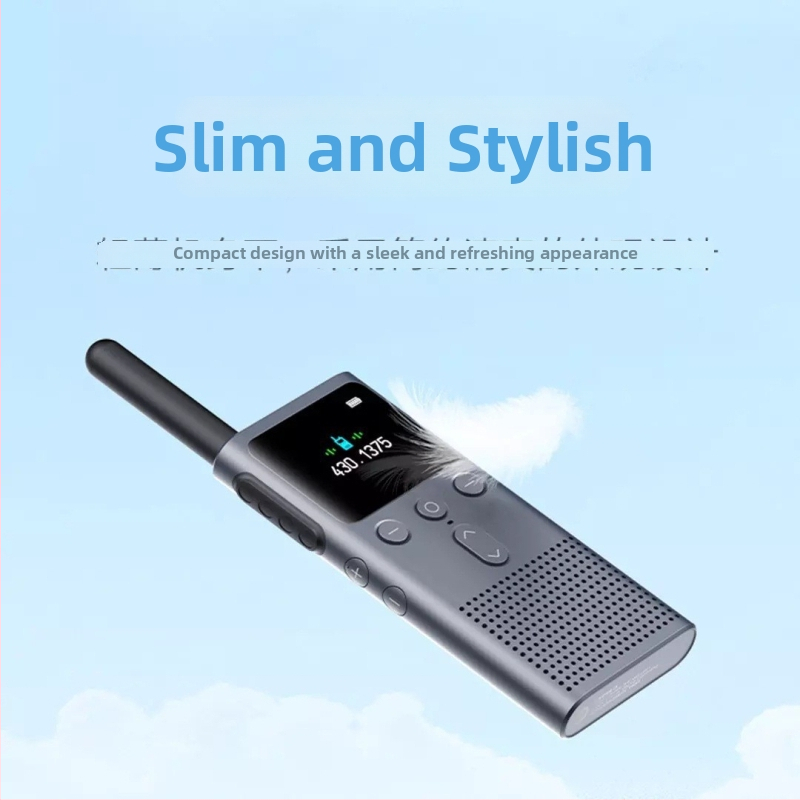 Punjač za Mijia Walkie-Talkie 2S — Litijsku bateriju 1000 mAh; Vodootporan; RF izlazna snaga 4W; Frekvencijski raspon 1,5–3 km; Teoretski domet 50 km
