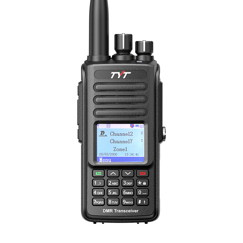 DMR digitalna radiostanica MD-UV390PLUS, izlazna snaga 10W, AES-256 enkripcija, vodootporna s mogućnošću pozicioniranja, 199 kanala