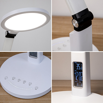 Studijska stolna lampa za čitanje s zaštitom vida — plastično sjenilo, dodirni prekidač, 220V, CRI ≥ 95, rasvjeta razine AA