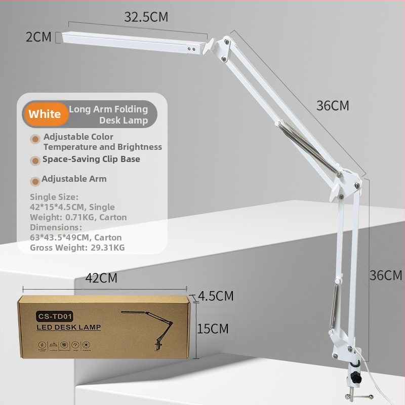 LED stolna svjetiljka za učenje s zaštitom očiju - 12W, aluminijsko sjenilo, napon ≤36V, CRI 80–89