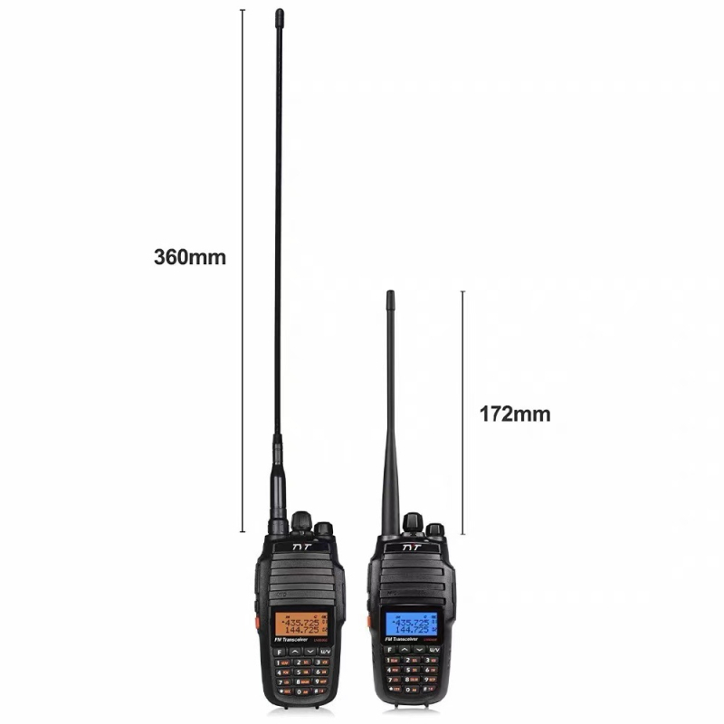 Tetong TH-UV8000D radio portabil: putere 10W, afișaj dual, 400–520 MHz, 256 canale, baterie LiPo 2600 mAh