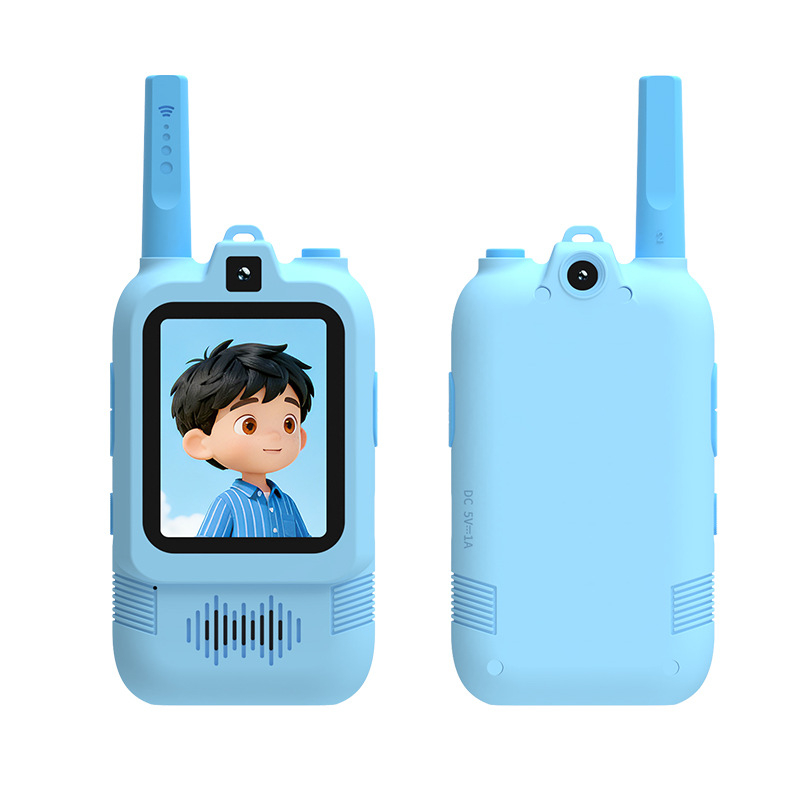 Video dječji walkie-talkie s pozicioniranjem | Raspon do 1,5 km | Litijska baterija | Bežična mreža