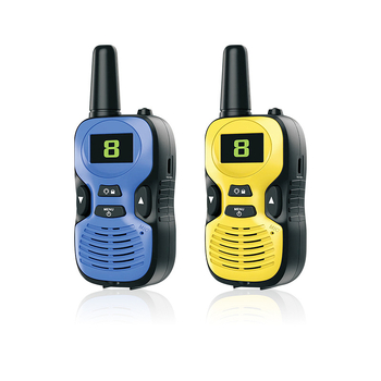 Dječji pametni walkie-talkie | 8–10 kanala, 400–470 MHz, <0,5 W, domet 1,5–3 km, napajanje 4,5 V