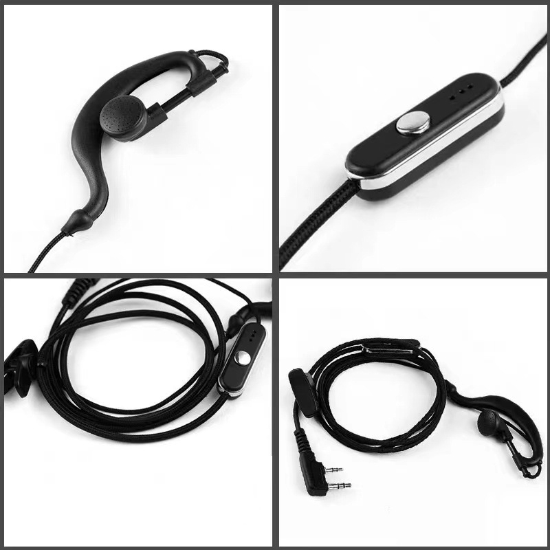 Cablu căști pentru walkie-talkie, cârlig pentru ureche, stil K-head (Fără baterie; rază până la 3 km; fără rețea)