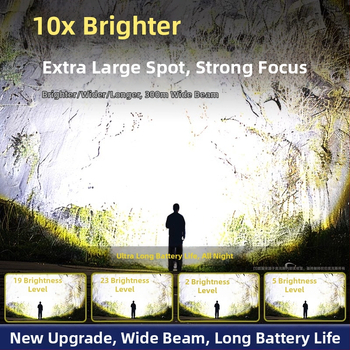 Χειρός LED φακός με εξαιρετικά φωτεινό φως, επαναφορτιζόμενος για εξωτερική χρήση, μακρύ εύρος δέσμης, μοντέλο AS-328