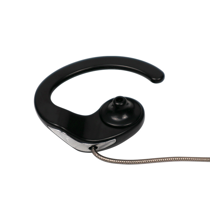 FeiXunteng Cască intercom cu agățătoare pentru ureche, design ne-in-urechi, cablu din folie de aluminiu, conector universal tip K cu o singură gaură