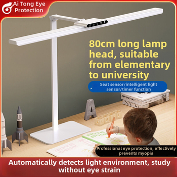 Gyerekek szemvédő asztali lámpa, klipszes, USB táplálású, LED 18W, érintésérzékelő kapcsoló, CRI ≥95