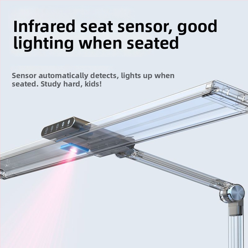 Gyerekek szemvédő asztali lámpa, klipszes, USB táplálású, LED 18W, érintésérzékelő kapcsoló, CRI ≥95