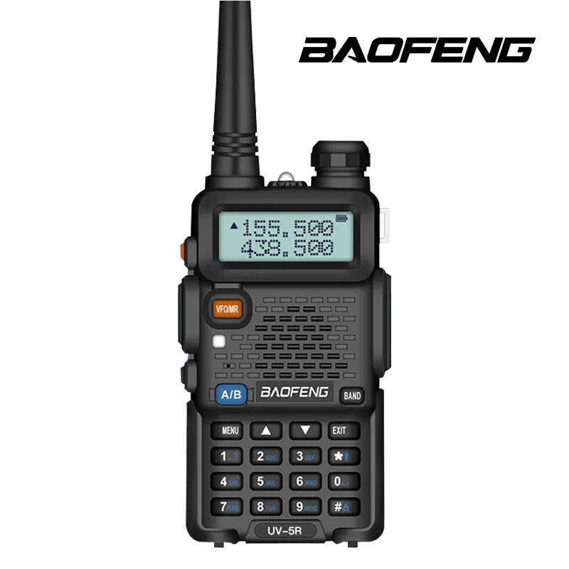 Baofeng UV-5R stație radio portabilă – ieșire 5/8W, 199 canale, baterie 2800 mAh, afișaj, rezistentă la căderi