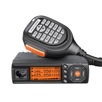 Radio auto ZASTONE, 25W putere înaltă, 400-470 MHz, 128 canale, peste 50 km rază, cu display