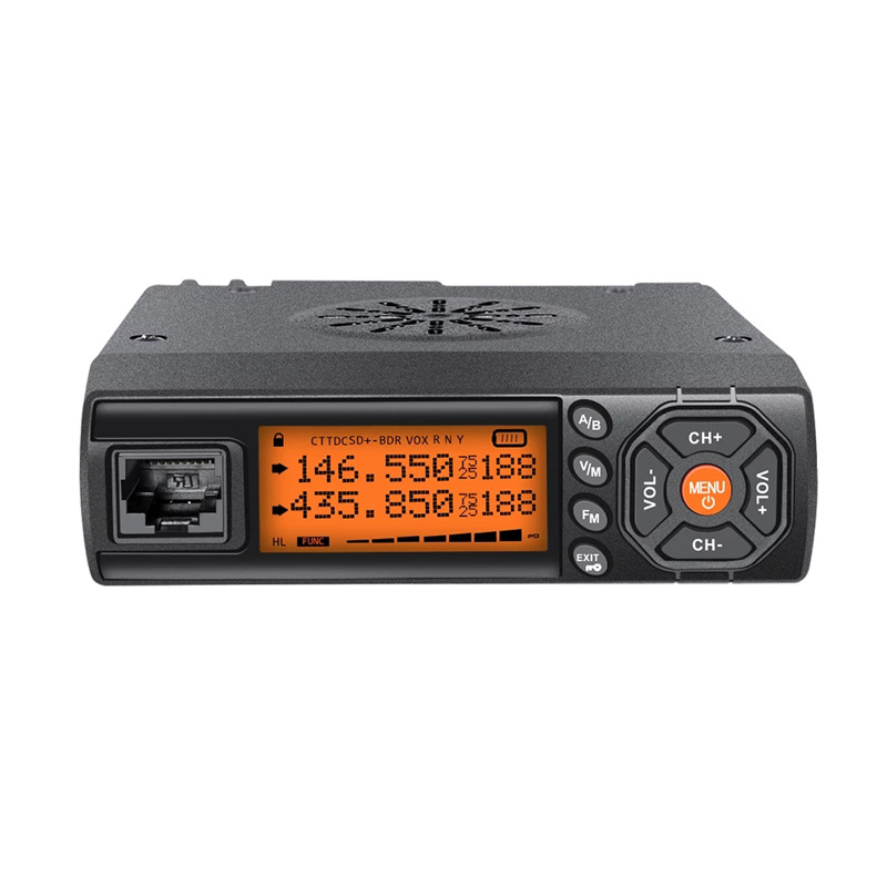 Radio auto ZASTONE, 25W putere înaltă, 400-470 MHz, 128 canale, peste 50 km rază, cu display