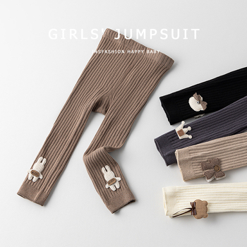 Dječje djevojačke legice za proljeće i jesen – combed cotton, jacquard pletenina, prozračne, upijaju znoj, srednje debljine