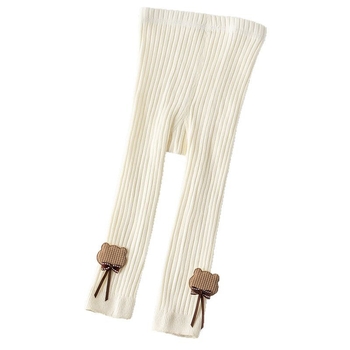 Dječje djevojačke legice za proljeće i jesen – combed cotton, jacquard pletenina, prozračne, upijaju znoj, srednje debljine