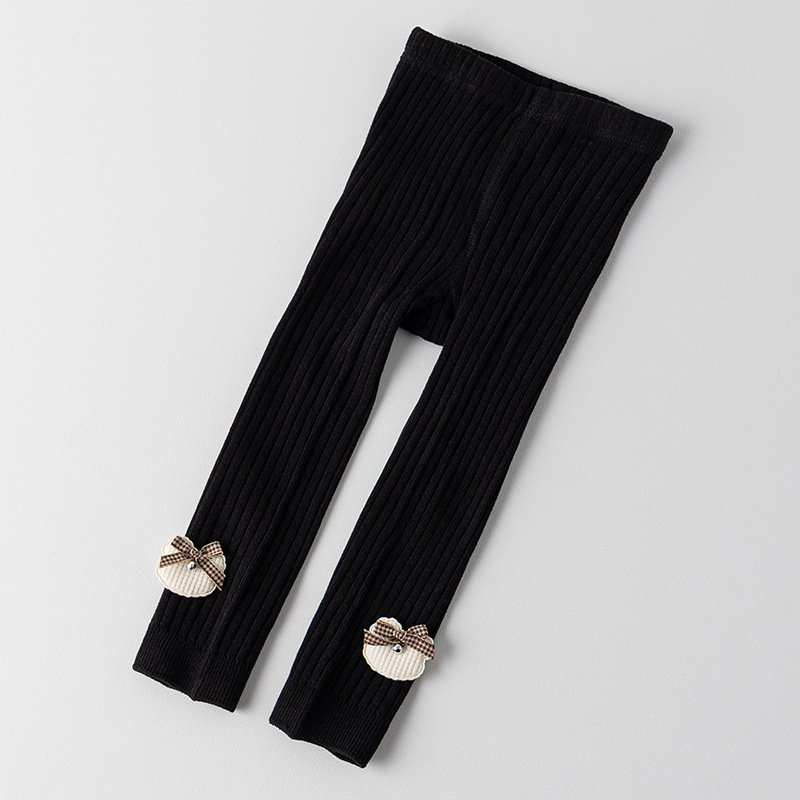 Dječje djevojačke legice za proljeće i jesen – combed cotton, jacquard pletenina, prozračne, upijaju znoj, srednje debljine