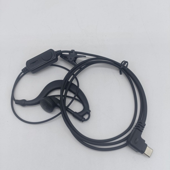 Walkie-Talkie headset Type-C kábel In-Ear klip-on, anti-interferencia, dosah 1.5–3 km
