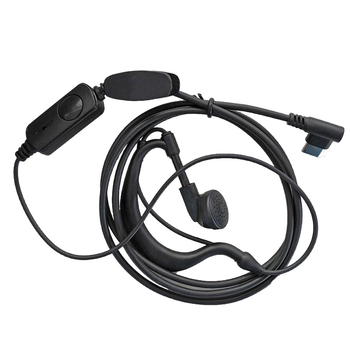 Walkie-Talkie headset Type-C kábel In-Ear klip-on, anti-interferencia, dosah 1.5–3 km