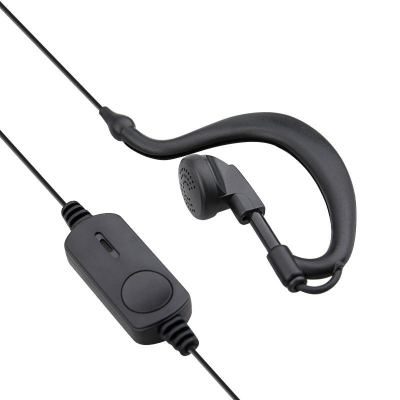 Walkie-Talkie headset Type-C kábel In-Ear klip-on, anti-interferencia, dosah 1.5–3 km