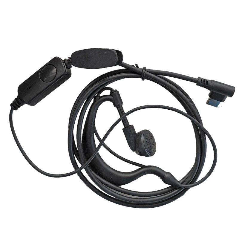 Walkie-Talkie headset Type-C kábel In-Ear klip-on, anti-interferencia, dosah 1.5–3 km