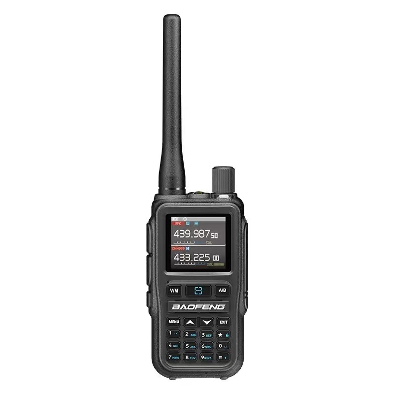 Baofeng UV-5R MINI kézibeszélő, több sávos, Type-C, 5W kimenet, 999 csatorna, elméleti hatótávolság 3–5 km, Li-Po 2200mAh akkumulátor, kijelzővel, egygombos frekvencia