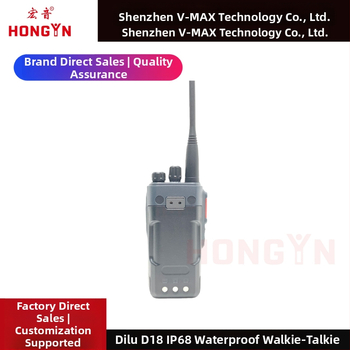 Dilu D18 profesionálne vodotesné IP68 dvusmerné rádio, 400–470 MHz, 10 W, 16 kanálov, až do 50 km dosah, 5800 mAh Li‑ion batéria, 7.4 V