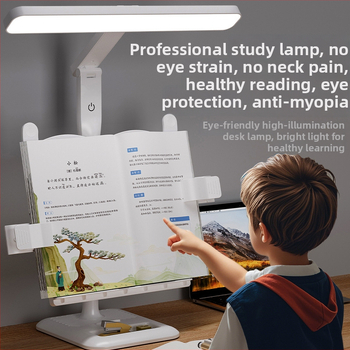 LED asztali lámpa tanuláshoz szemvédő funkcióval, érintéses kapcsoló, beépített lítium akkumulátor, CRI 80–89, CE tanúsítvány