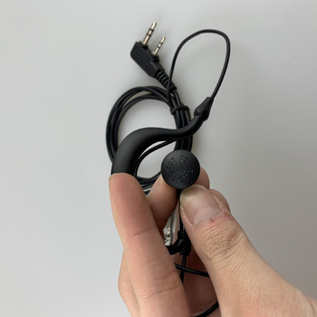 Cască Walkie-Talkie cu cârlig pentru ureche – sunet de calitate, fără baterii, anti-interferențe, rază 1.5-3 km