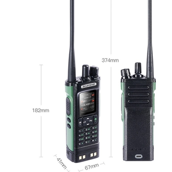 Baofeng DM-32UV DMR ručna radio s GPS/APRS, 10W izlazna snaga, frekvencijski raspon 136-174/400-520 MHz, 2500 mAh baterija, zaslon