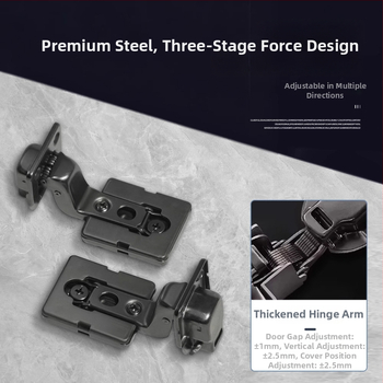 Ultra-thin μεντεσέ ντουλαπιών με κοντό βραχίωνα, υδραυλική απόσβεση, ενσωματωμένος και ρυθμιζόμενος για πόρτες ντουλαπιών, γκαρνταρόμπας και βιβλιοθηκών • Υλικό: ψυχροκυλιωμένος χάλυβας • Φινίρισμα: ηλεκτροπλατίωση