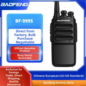 Baofeng BF-999S Mini analógová vysielačka, 400-470 MHz, 5W, 16 kanálov, 1500 mAh Li-ion batéria, pre hotely, reštaurácie a stavby
