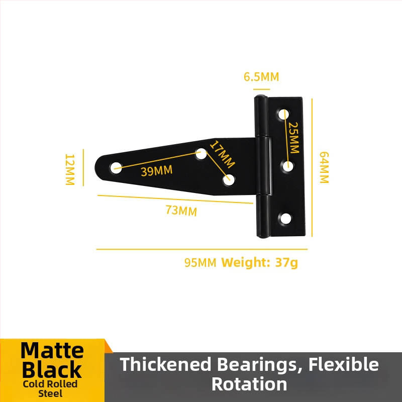 Μεντεσές Τ-σχήματος για πόρτες και φράχτες, σιδερένιος, σφράγιση, κωδικός προϊόντος 271