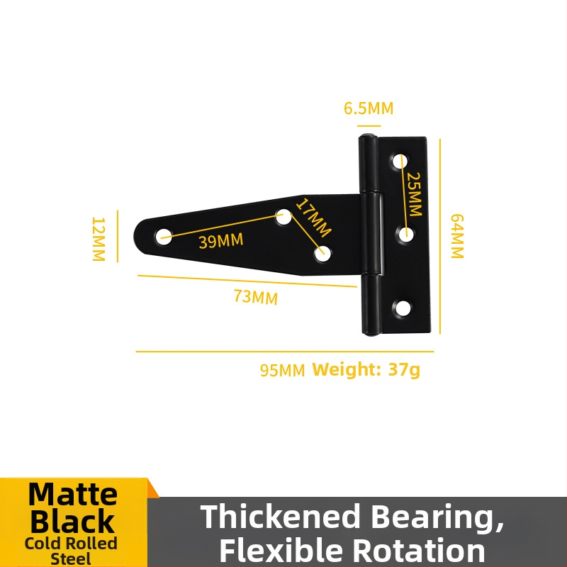 Μεντεσές Τ-σχήματος για πόρτες και φράχτες, σιδερένιος, σφράγιση, κωδικός προϊόντος 271