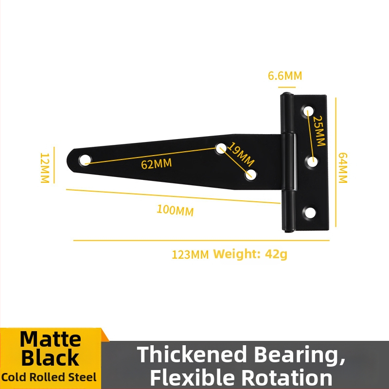 Μεντεσές Τ-σχήματος για πόρτες και φράχτες, σιδερένιος, σφράγιση, κωδικός προϊόντος 271