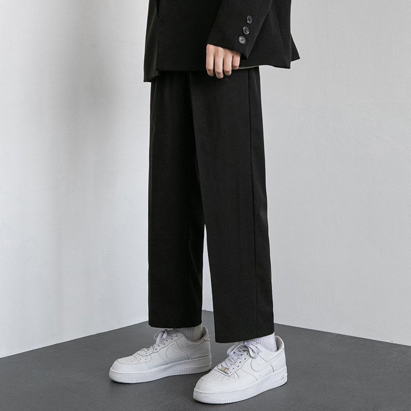 Férfi egyenes szárú corduroy nadrág lenanyagból, téli 2025, üzleti formális stílus