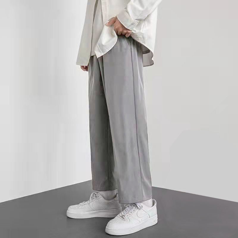 Férfi egyenes szárú corduroy nadrág lenanyagból, téli 2025, üzleti formális stílus