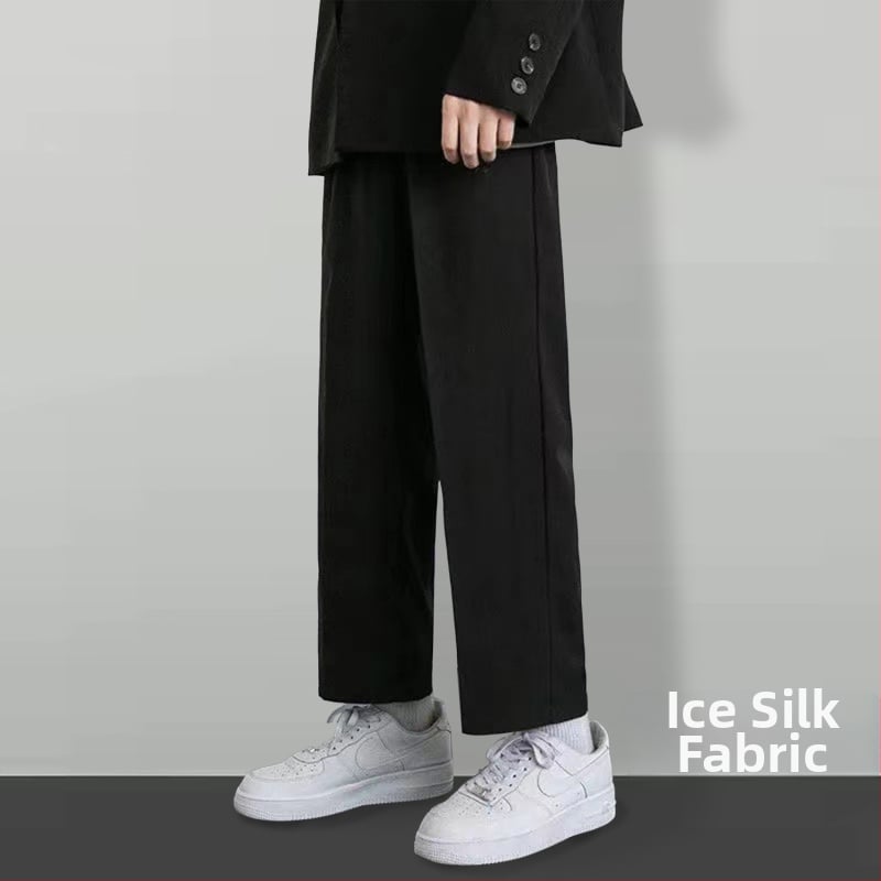 Férfi egyenes szárú corduroy nadrág lenanyagból, téli 2025, üzleti formális stílus