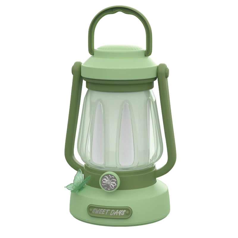 Φορτιζόμενο LED φανάρι κατασκήνωσης, φορητό εξωτερικό φως σκηνής με διακόπτη κουμπιού, 3.7V 2.3W