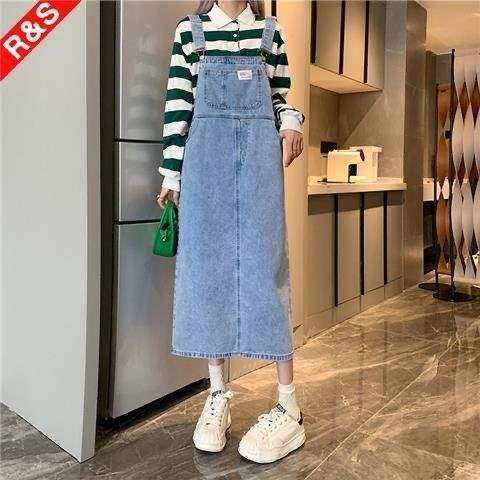 Női farmer overall, Petite laza szabás, magas derék, mikroelasztikus, pamut-poliészter keverék (95%+ poliészter)