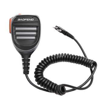 Kéz-/vállmikrofon kettős gombbal Baofeng 5R/5RH/5RM és Quansheng K5K6-höz