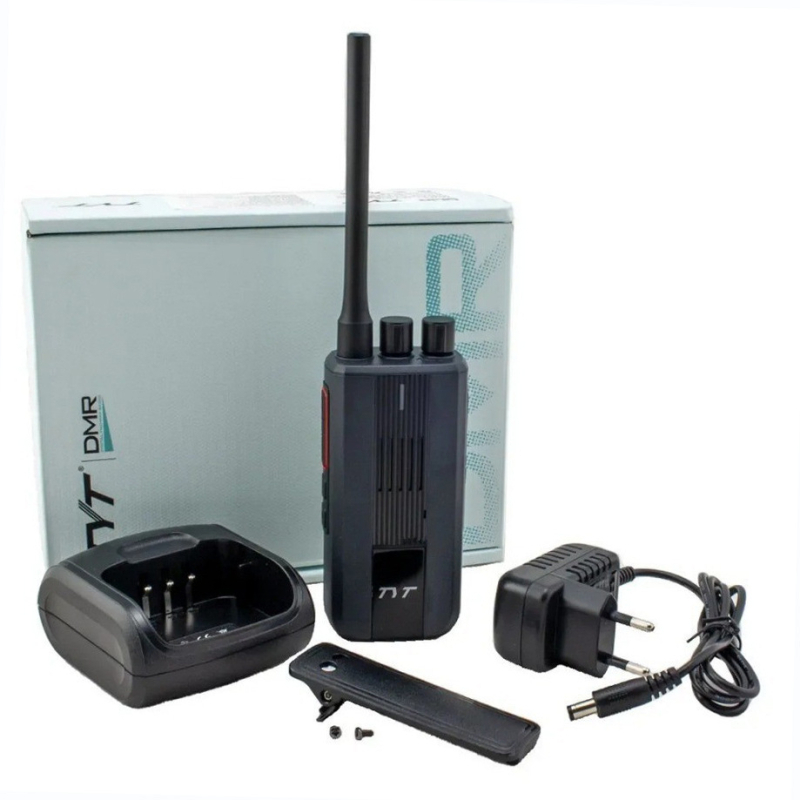 Radio portabil DMR digital cu criptare AES-256, putere de ieșire 10W, 256 canale, interval de frecvență VHF/UHF