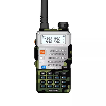 Baofeng UV-5RE radio portabil cu două benzi, domeniu 5–10 km, baterie Li-ion 5000 mAh, rezistent la praf