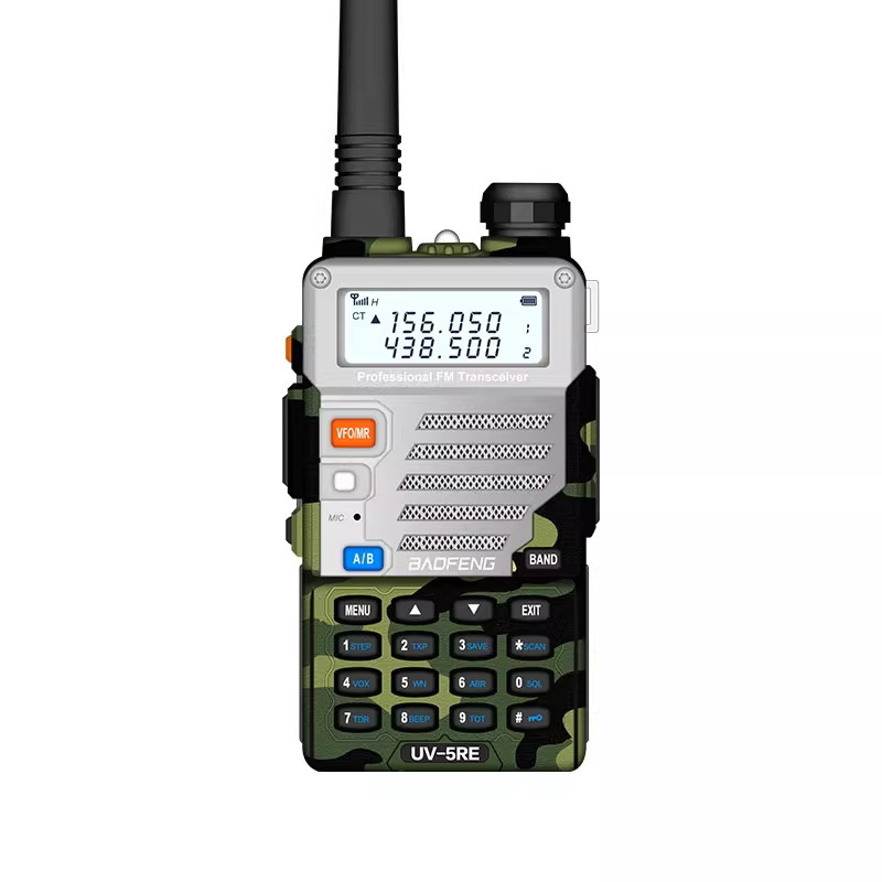 Baofeng UV-5RE radio portabil cu două benzi, domeniu 5–10 km, baterie Li-ion 5000 mAh, rezistent la praf